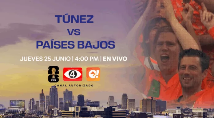La fase de grupos de la Copa Mundial 2026 continúa este jueves con el encuentro entre las selecciones de Túnez y Países Bajos.