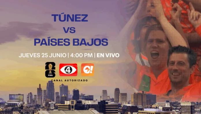 La fase de grupos de la Copa Mundial 2026 continúa este jueves con el encuentro entre las selecciones de Túnez y Países Bajos.