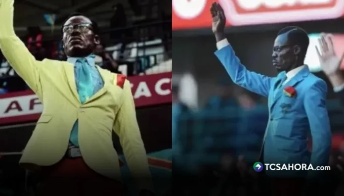 La postura de Michel Kuka Mboladinga dio la vuelta al mundo. Esta es la historia detrás del homenaje que rinde a Patrice Lumumba en cada partido.