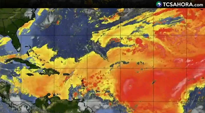 Hoy se tendrán lluvias esporádicas, pero comienza a ser mucho más marcada la presencia del polvo del Sahara sobre nuestro país.