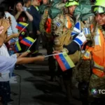 Primer contingente salvadoreño llega a Venezuela