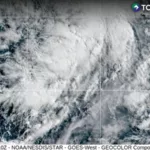 Depresión tropical se mueve lentamente en el Pacífico