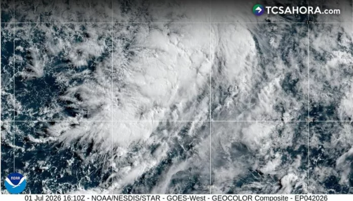 Depresión tropical se mueve lentamente en el Pacífico