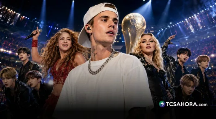 El medio tiempo de la final del Mundial 2026 reunirá a Justin Bieber, Shakira, BTS y Madonna. La FIFA confirmó quiénes más estarán en el show.