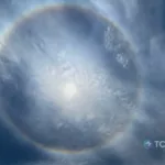 Halo solar sorprende a los salvadoreños
