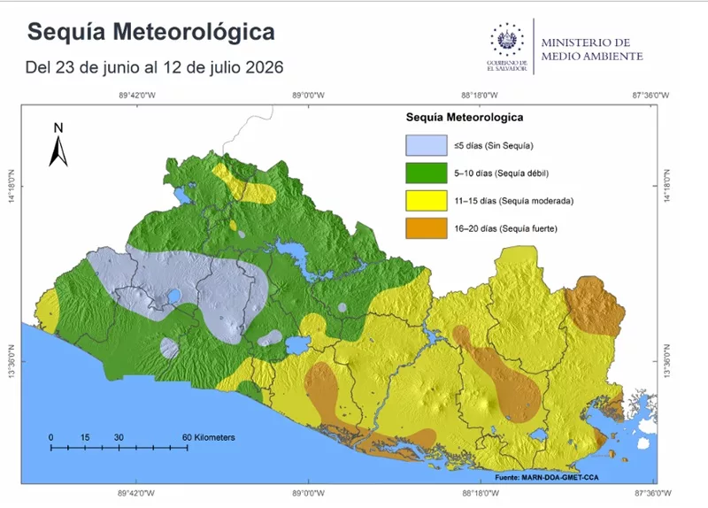MARN informa que finaliza el primer periodo de sequía meteorológica