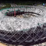 Construcción del nuevo Estadio Nacional de El Salvador tiene 60% de avance