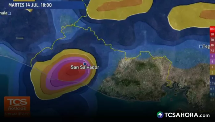 La constante para hoy será la de días anteriores: calor en el día y lluvias para la tarde y noche, ahora por el paso de una Onda Tropical.