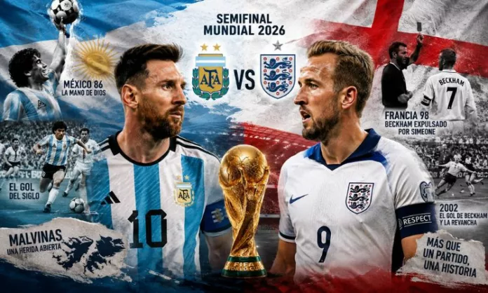 La semifinal de Argentina contra Inglaterra de este miércoles despierta mucho morbo, por diversas razones, que van más allá del fútbol.