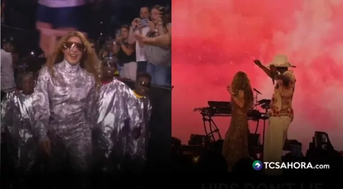 La colombiana calificó la presentación como una noche mágica tras compartir el escenario con Wyclef Jean y los niños bailarines de Uganda.