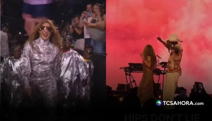 La colombiana calificó la presentación como una noche mágica tras compartir el escenario con Wyclef Jean y los niños bailarines de Uganda.