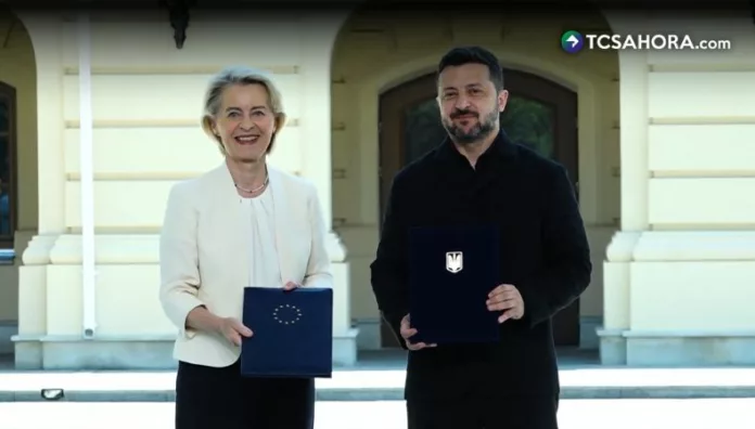 Ucrania y Unión Europea firman un acuerdo de drones