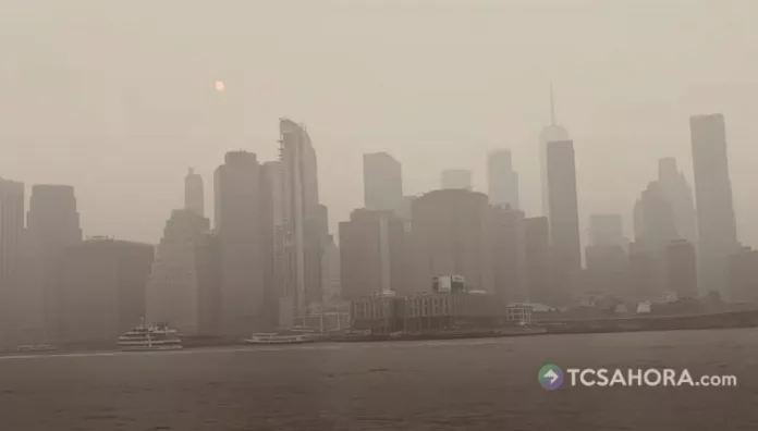 Estados Unidos se mantiene en alerta por el humo de los incendios en Canadá. Varias ciudades registran niveles peligrosos de contaminación.