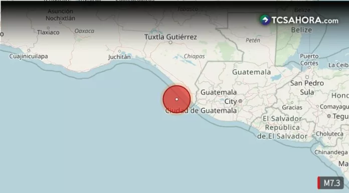 Fuerte sismo magnitud 7.4 en México fue sentido en Centroamérica
