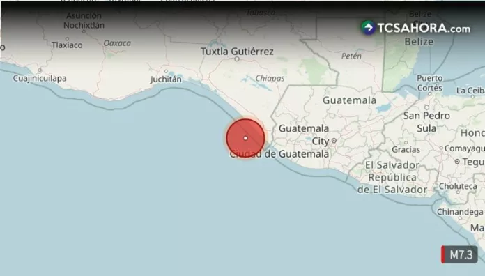 Fuerte sismo magnitud 7.4 en México fue sentido en Centroamérica