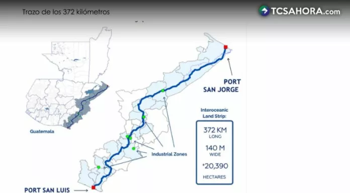 El Centro Logístico Internacional San Jorge es el primer componente del Corredor Interoceánico de Guatemala.