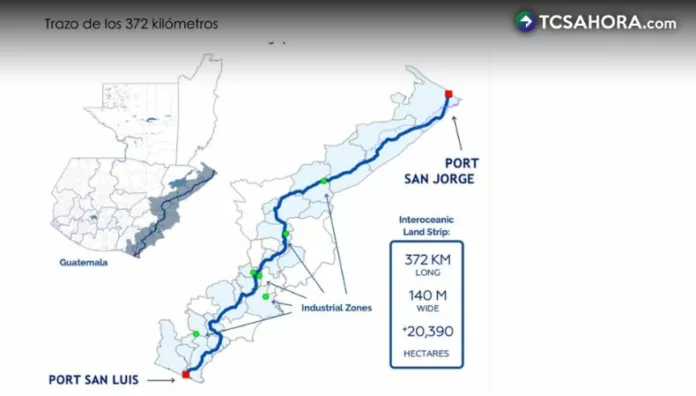 El Centro Logístico Internacional San Jorge es el primer componente del Corredor Interoceánico de Guatemala.