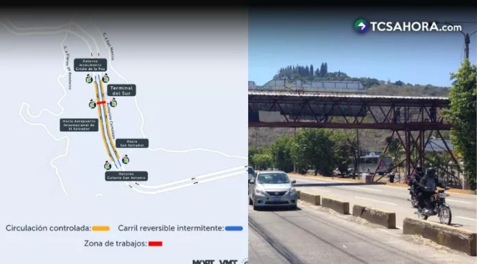 Circulación estará restringida en autopista Comalapa esta noche