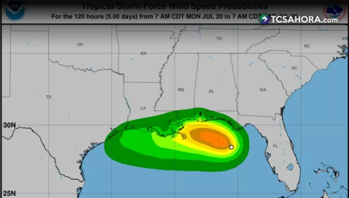 Emiten advertencia por marejada ciclónica para Alabama y Luisiana