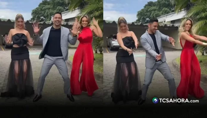 Alex Carranza revivió un recuerdo de 2024 con Larissa Graniello y Luciana Sandoval, en un baile que los tres ya quieren repetir nuevamente.
