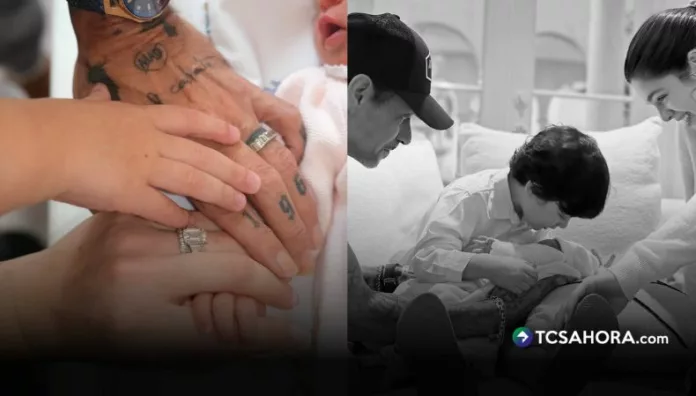 Marc Anthony y Nadia Ferreira presentaron a su hija en dos fotos familiares. Además, revelaron el nombre que tendrá la niña.
