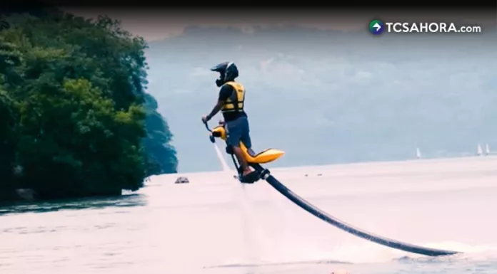 Volar sobre el agua, una nueva aventura en el Lago de Ilopango