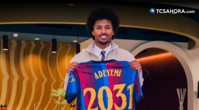 El Barcelona anunció el fichaje del delantero alemán, Karim Adeyemi hasta el final de la temporada 2030-31.