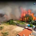 Evacúan a más de 30 mil personas por incendios forestales en España