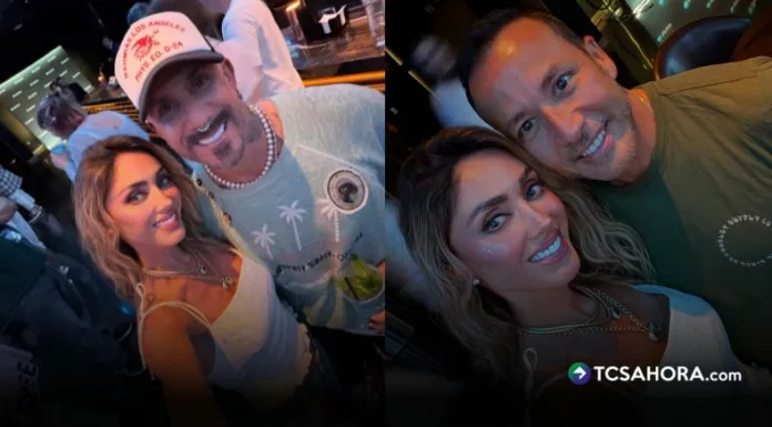 Anahí vivió el concierto como fan y cumplió su sueño al conocer a Howie Dorough y AJ McLean, dos miembros de Backstreet Boys tras bambalinas en Las Vegas.