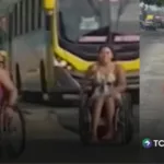 El desafío de transportarse en silla de ruedas en la carretera Los Chorros