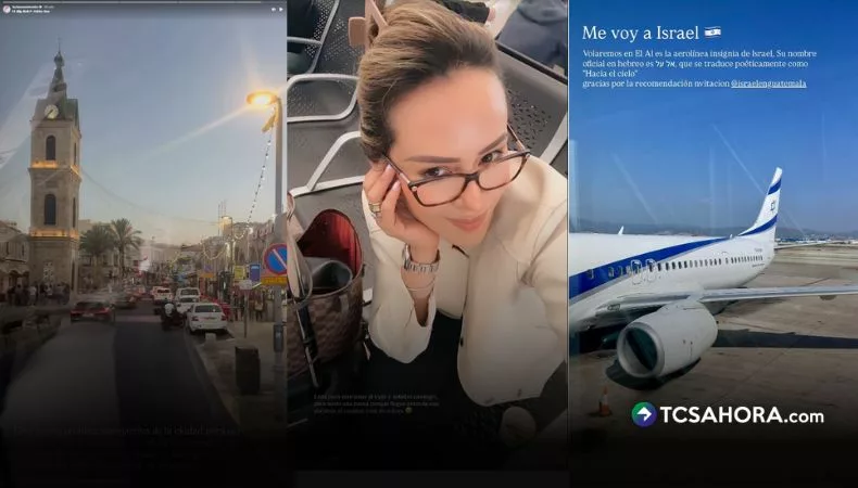Luciana Sandoval documentó su llegada a Israel y compartió imágenes del vuelo, el atardecer en Tel Aviv y los contrastes que encontró en la ciudad.