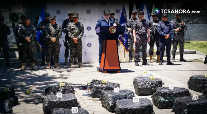 Gabinete de Seguridad informa sobre la última incautación de cocaína