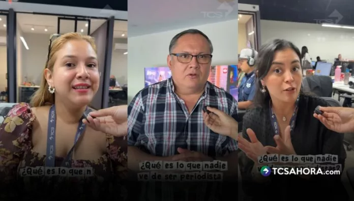 Entre siestas, fuentes que cancelan y manos buscando señal, los periodistas de TCS contaron el lado menos visible y divertido de su trabajo diario.
