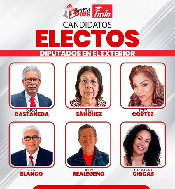FMLN oficializa candidaturas de diputados por San Salvador y la diáspora
