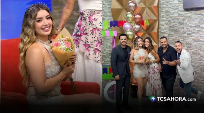 Ale Retana, Mario Sibrián, Henry Urbina y el chef Beltrán celebraron el cumpleaños de la conductora con flores, globos y varios detalles.