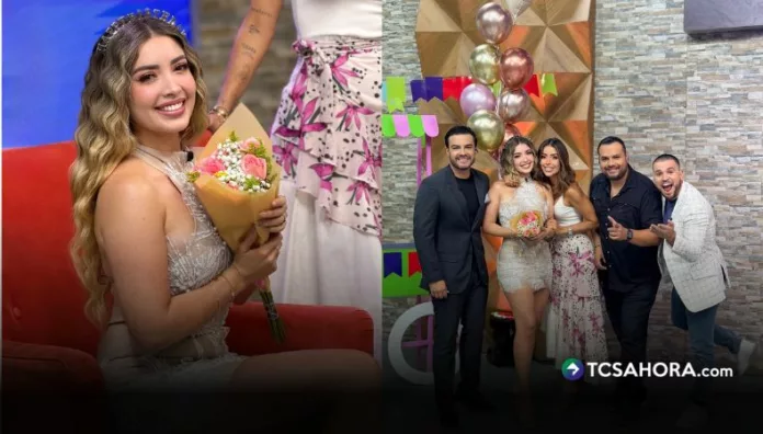 Ale Retana, Mario Sibrián, Henry Urbina y el chef Beltrán celebraron el cumpleaños de la conductora con flores, globos y varios detalles.