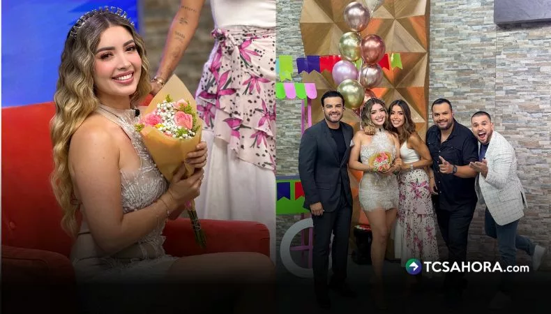 Ale Retana, Mario Sibrián, Henry Urbina y el chef Beltrán celebraron el cumpleaños de la conductora con flores, globos y varios detalles.