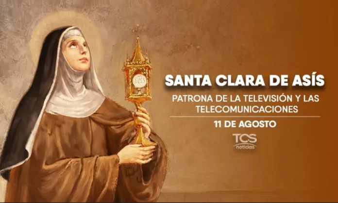 Santa Clara de Asís estaba enferma y vio proyectada en la pared de su habitación la misa de Navidad que se celebraba a varios kilómetros.