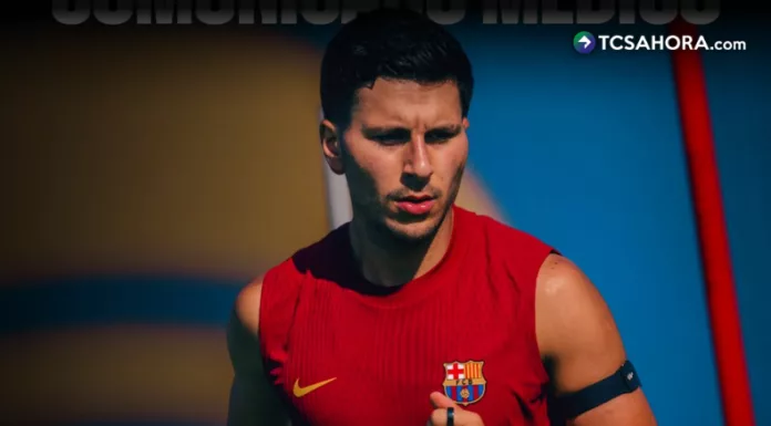 El jugador del Barcelona sufrió una rotura del ligamento cruzado anterior de la rodilla derecha durante un entrenamiento.