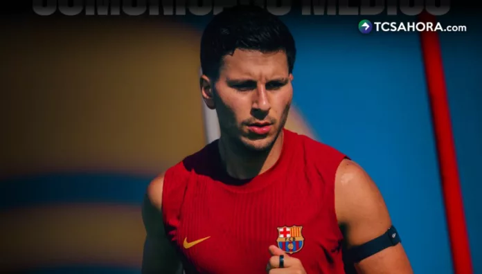 El jugador del Barcelona sufrió una rotura del ligamento cruzado anterior de la rodilla derecha durante un entrenamiento.