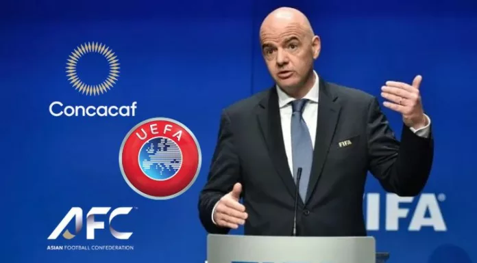 UEFA, CONCACAF y Confederación Asiática firman una carta en la que acusan al presidente de la FIFA, Gianni Infantino, de ponerse por encima del colectivo