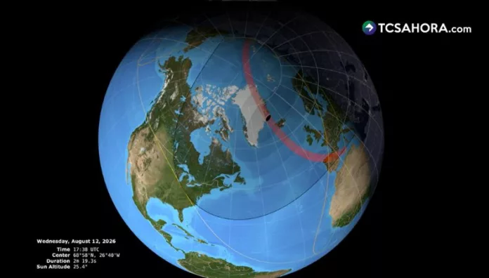 Eclipse total de Sol cubrirá España e Islandia