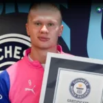 Erling Haaland recibe cuatro certificados de récords Guinness