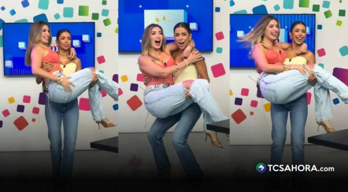 Tras las dudas que generó la fotografía con Larissa Graniello, Ale Retana volvió a cargarla en “Viva la Mañana” y hasta hizo sentadillas con ella en brazos.