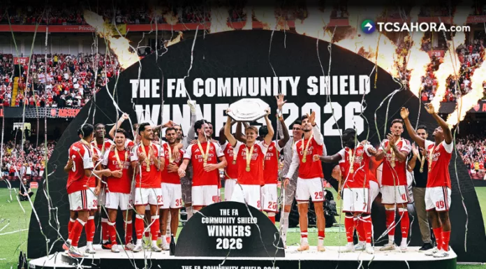 El Arsenal se impuso por goleada al Manchester City y se quedó con el título de la Community Shield inglesa.
