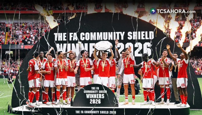El Arsenal se impuso por goleada al Manchester City y se quedó con el título de la Community Shield inglesa.