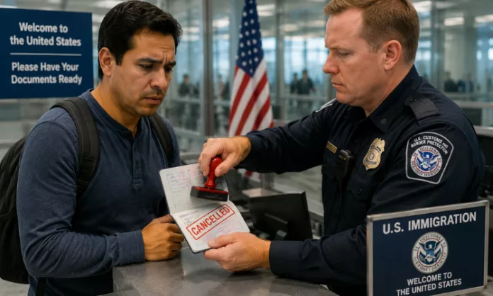 El gobierno de Estados Unidos está revocando más visas que antes, en muchos casos, por errores de viajeros, como permanecer más tiempo del debido