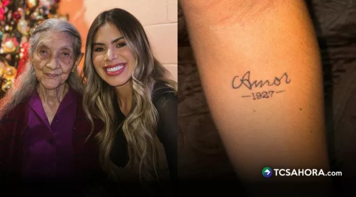 Linda Sibrián compartió la celebración por los 99 años de su bisabuela y mostró el especial tatuaje que lleva dedicado a ella.