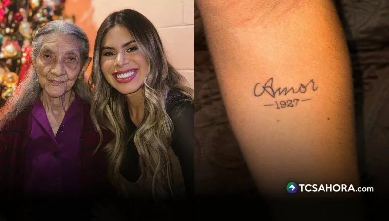 Linda Sibrián compartió la celebración por los 99 años de su bisabuela y mostró el especial tatuaje que lleva dedicado a ella.