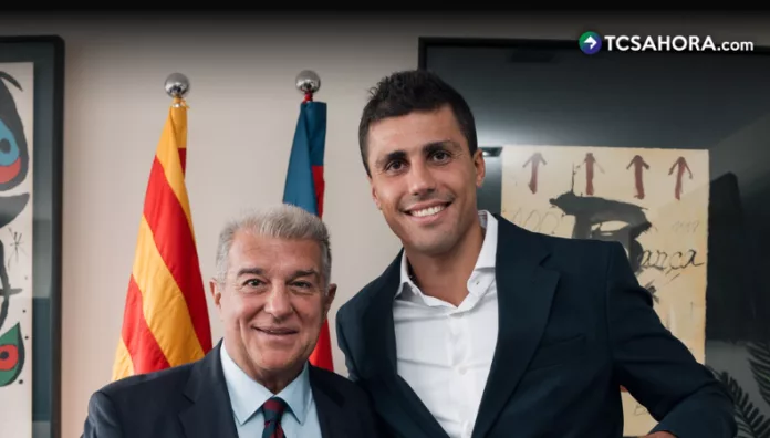 El Barcelona anunció este martes el fichaje de Rodri Hernández hasta la finalización de la temporada 2029-30.